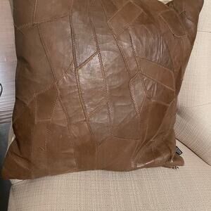 Eight Mood Designer leather pillow EUC